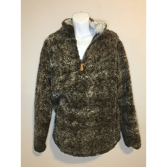 Simply Southern Jackets & Blazers - Simply Southern Brown Sherpa Pullover Jacket